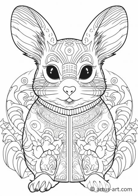 Page de coloriage Chinchilla